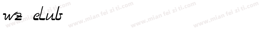 wz club字体转换